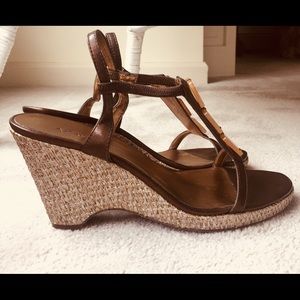 Anne Klein AKSweetheart Dark Bronz Wedge Sandal